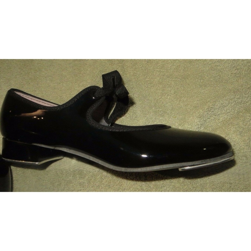 Capezio 625 Pat Jr. Tyette Black Patent Tap Shoe - Picture 3 of 3